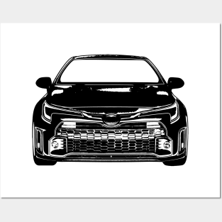 GR Corolla Morizo Sketch Art Posters and Art